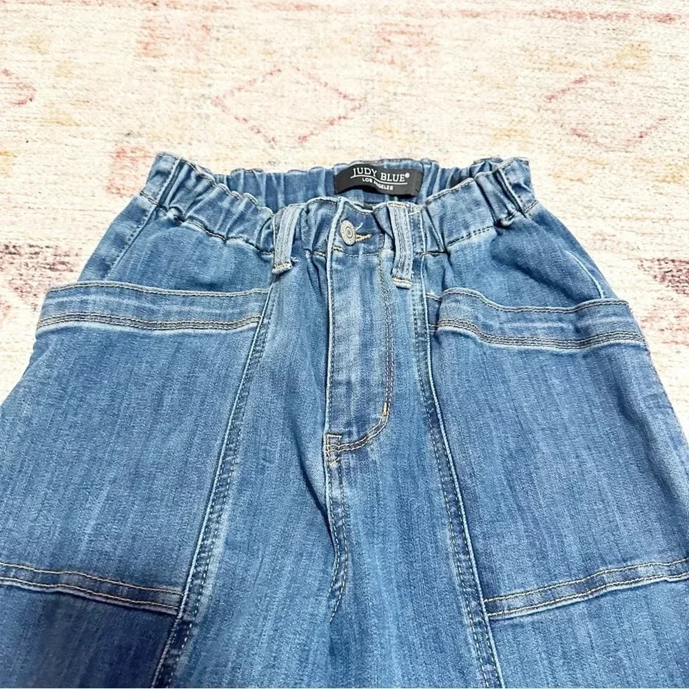 Judy Blue High Waist Vintage Elastic Waist Straight Leg Jean 3/26 - Picture 12 of 14